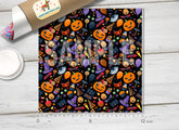 Halloween Pumpkins Patterned HTV 737